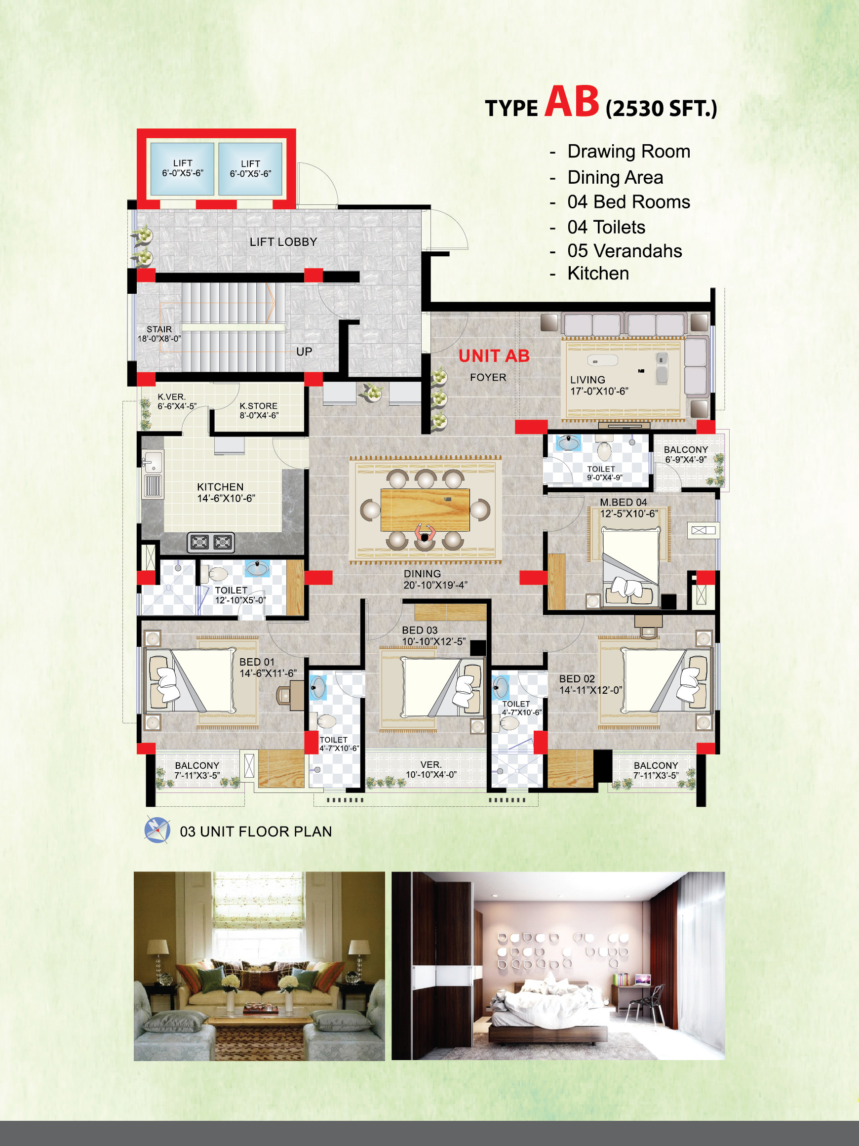 Unit B Floor Plan