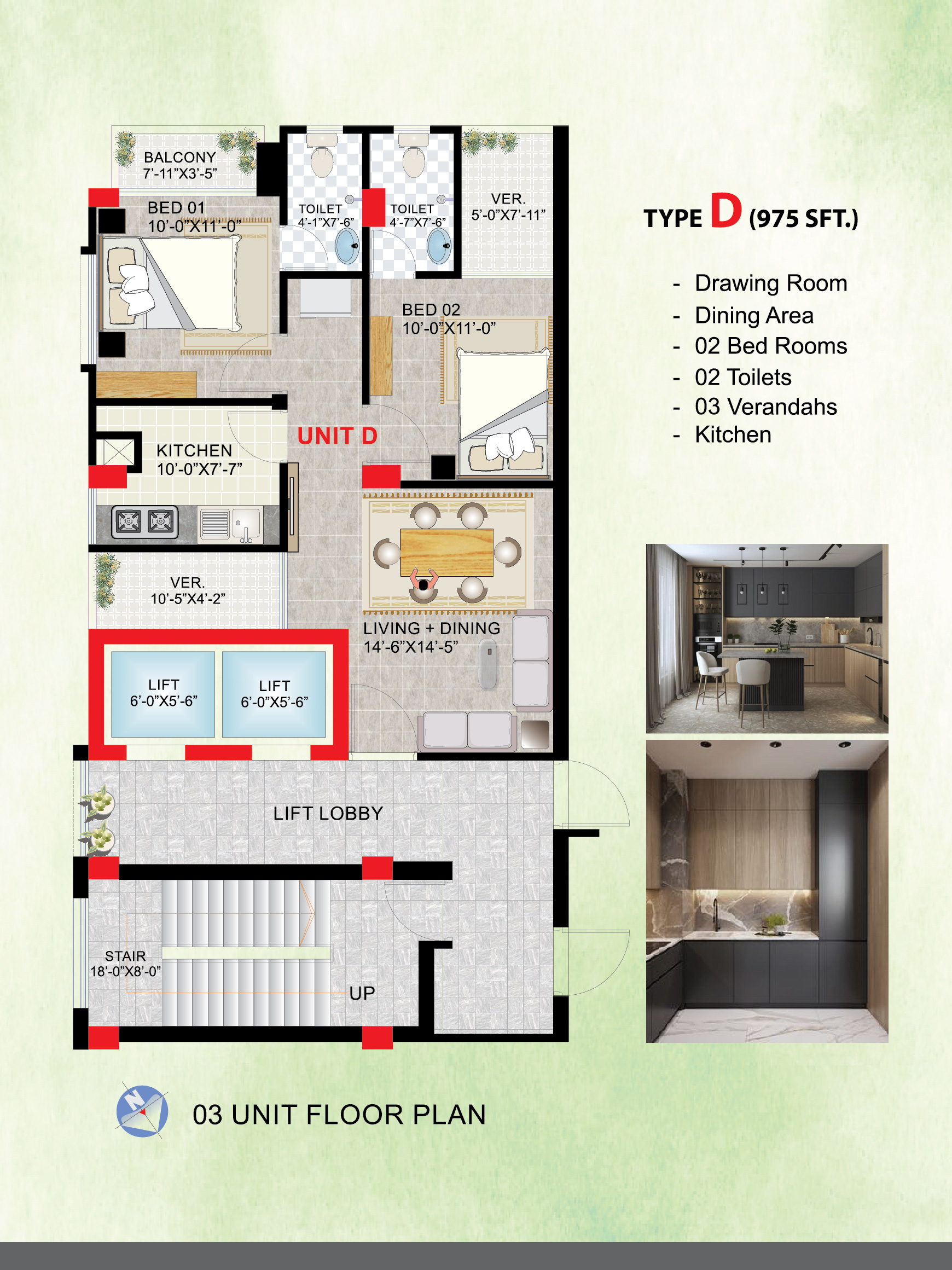 Unit B Floor Plan