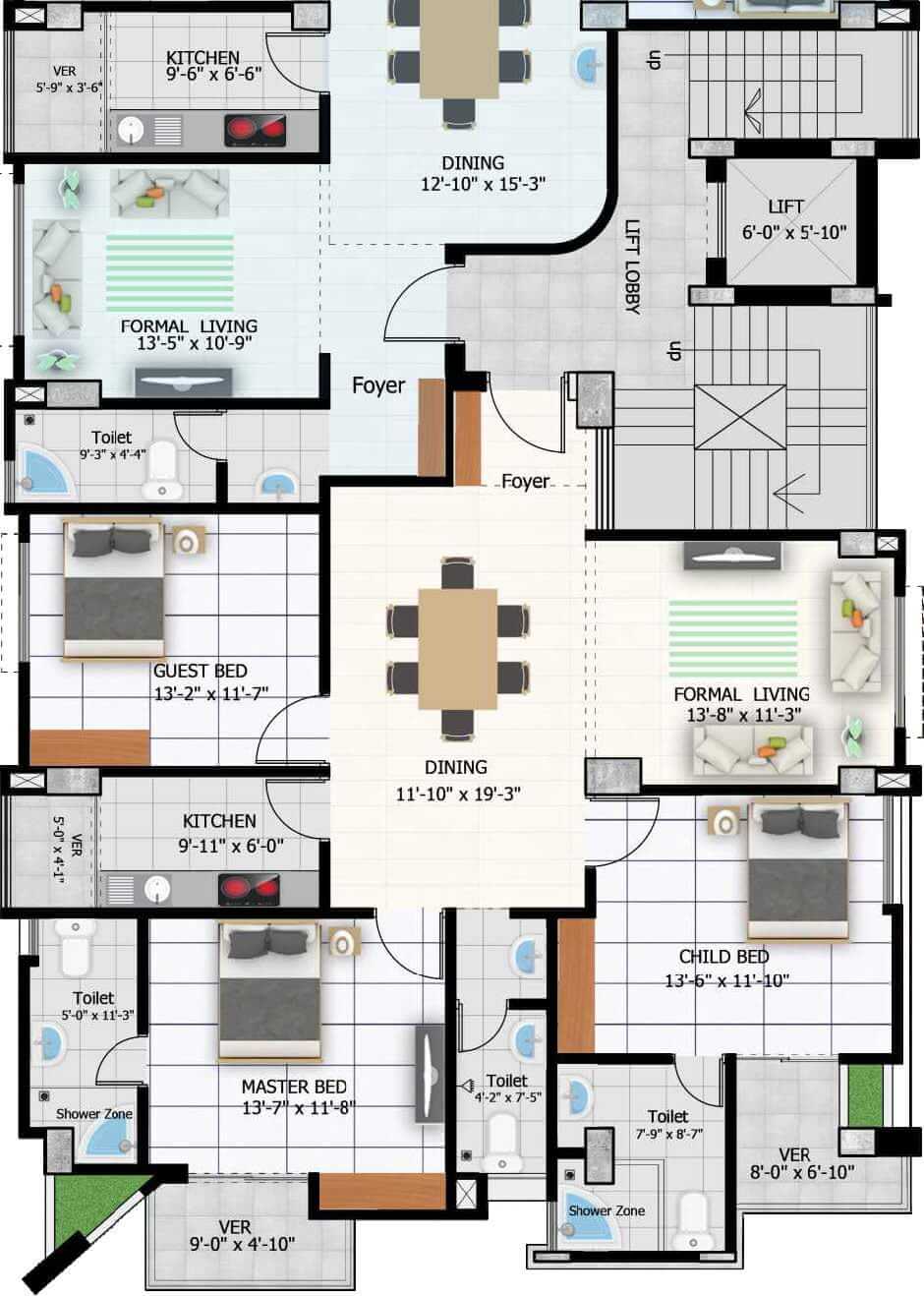 Unit A Floor Plan